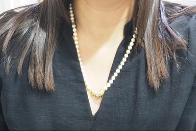 Collier en or jaune et perles de culture