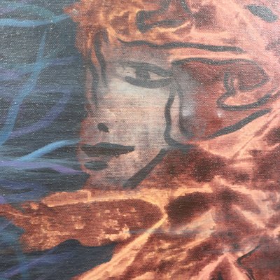 Majestic painting on canvas from the 70s