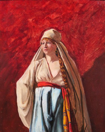 Emile TREMBLAY 1855-1935 Porträt einer Frau in orientalischem Kostüm, Gemälde, um 1900 orient