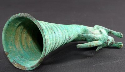 Bactrian Civilization, 3rd Century B.C., Rare Rython Bronze Antelope design.
