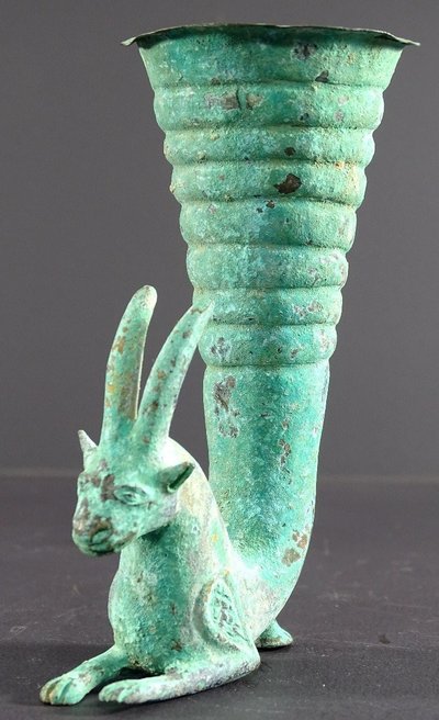 Bactrian Civilization, 3rd Century B.C., Rare Rython Bronze Antelope design.