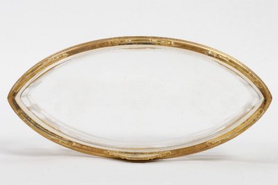A late 19th century crystal and gilt bronze cup