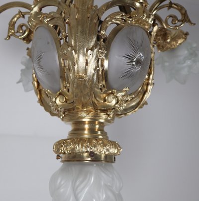 Lustre en bronze doré  A Delafontaine  époque Napoléon III 