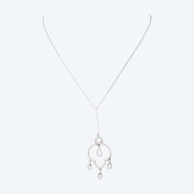 Collana in oro bianco e diamanti