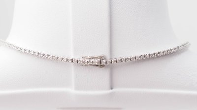 Collier rivière en or blanc et diamants 2,37cts