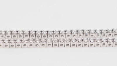 Collier rivière en or blanc et diamants 2,37cts