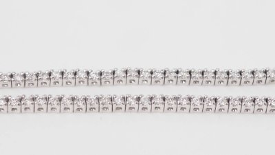 Collier rivière en or blanc et diamants 2,37cts