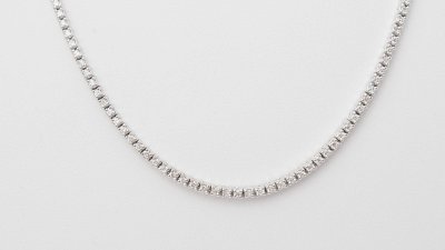 Collier rivière en or blanc et diamants 2,37cts