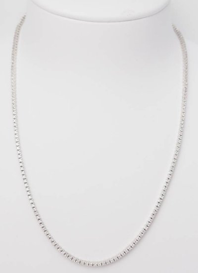 Collier rivière en or blanc et diamants 2,37cts