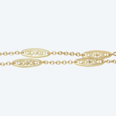 Collier filigrane en or jaune