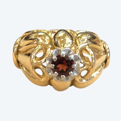 Anello con fiore