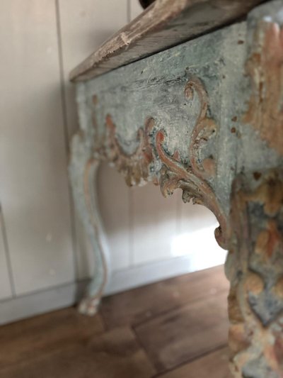 Console ( table ) à gibier Louis XIV datant du 18 e siècle 