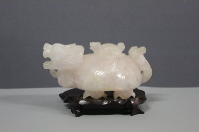 Schildkröte Aus Rosenquarz , China XX
