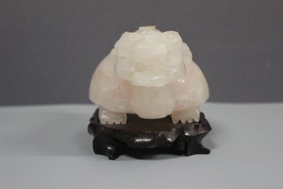 Schildkröte Aus Rosenquarz , China XX