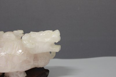 Schildkröte Aus Rosenquarz , China XX