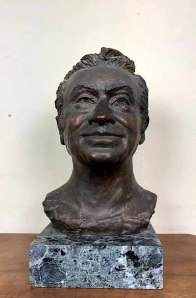 Important Bronze on Terrace Signed and Dated