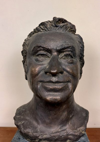 Important Bronze on Terrace Signed and Dated