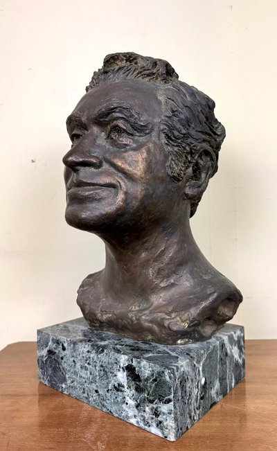 Important Bronze on Terrace Signed and Dated