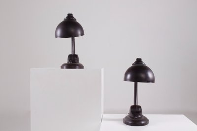 Paire de lampes Art Déco en bakélite.