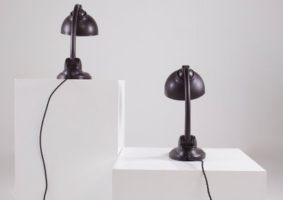 Paire de lampes Art Déco en bakélite.