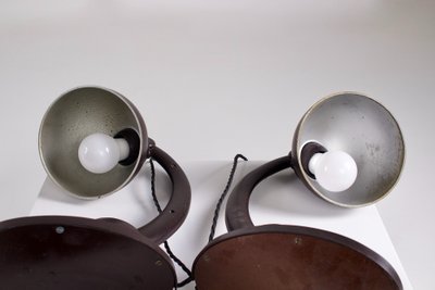 Paire de lampes Art Déco en bakélite.