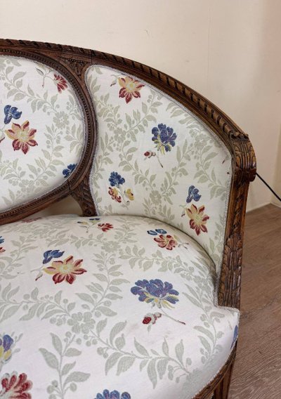 Louis XVI Style Basket Bench