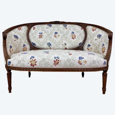 Louis XVI Style Basket Bench