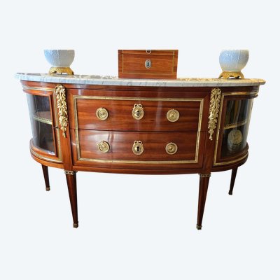 C.mauter, Large Commode Néoclassique Aux Attributs Des Sciences