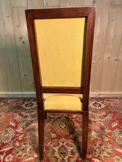 6 chaises en acajou  dans le goût Arbus 
