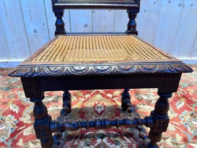 Series of 4 Renaissance chairs in Cannage.
