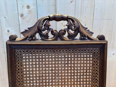 Series of 4 Renaissance chairs in Cannage.