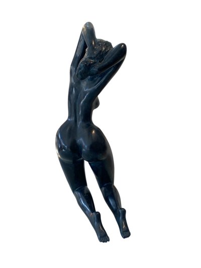 Jean LANIAU (1931) Nudo femminile Bronzo con patina blu Prova 2/8