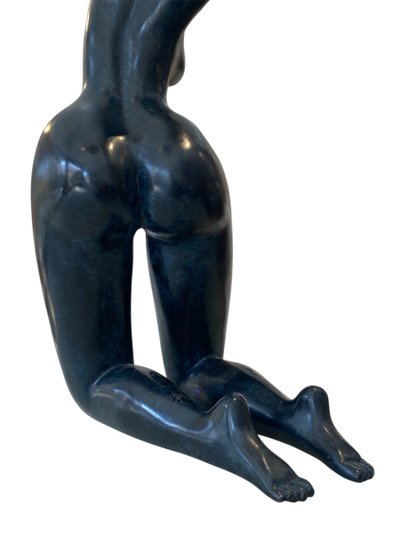 Jean LANIAU (1931) Nudo femminile Bronzo con patina blu Prova 2/8
