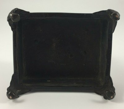 Bronze Japon patine chocolatée sorcière jeteuse de sorts XIXe