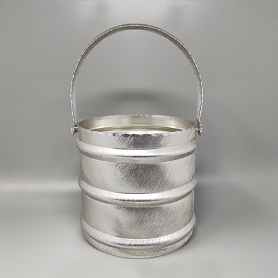 1960s Elegant Champagne Ice Bucket by Arir in Aluminium. Made in Italy