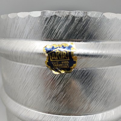 1960s Elegant Champagne Ice Bucket by Arir in Aluminium. Made in Italy