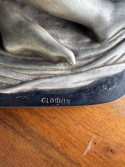 Clodion La Bacchante : Large Polychrome Plaster Sculpture Art Deco period