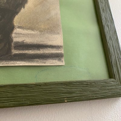 Acquerello su carta di Georges Tournon piccolo artigianato di strada