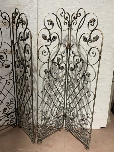 Four-leaf wrought-iron partition XX century