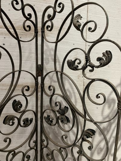 Four-leaf wrought-iron partition XX century