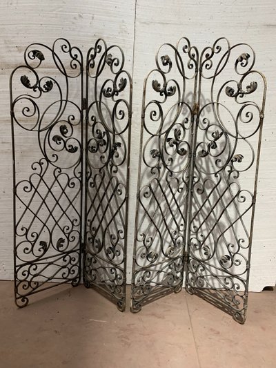 Four-leaf wrought-iron partition XX century