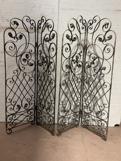 Four-leaf wrought-iron partition XX century