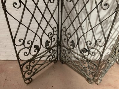 Four-leaf wrought-iron partition XX century