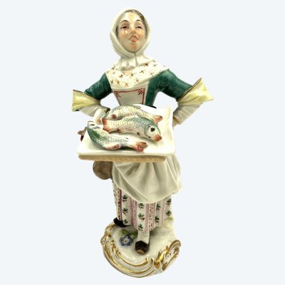 Meissen - Les Cris De Paris, Vendeuse De Poisson