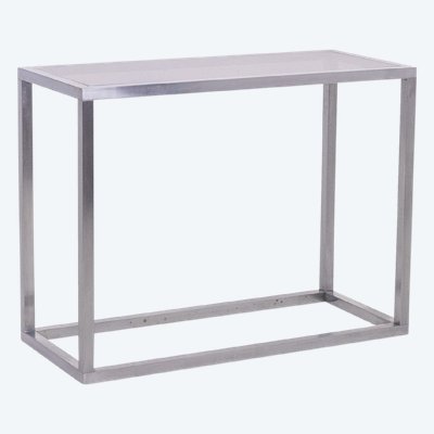 Casa Jansen. Console in alluminio spazzolato. 1970s. LS6176108P