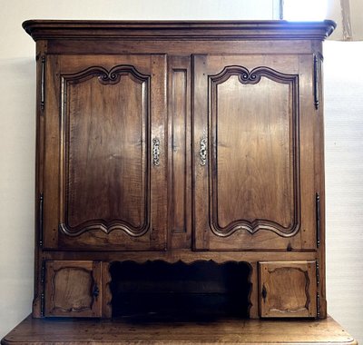 Louis XV Period Solid Walnut Buffet