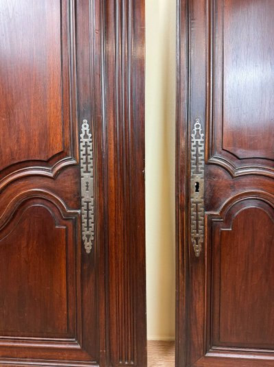 Coppia di porte in rovere in stile Luigi XV