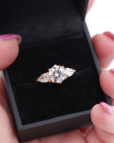 Diamantring 2.40 Ct In Gold 18 Karat, Verlobungsring Diamant 1.70 Ct, Vintage-Schmuckstück