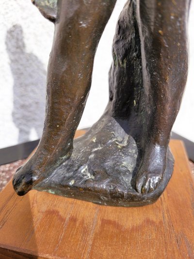 G Kolbic, Donna nuda in bronzo, inizio XX secolo
