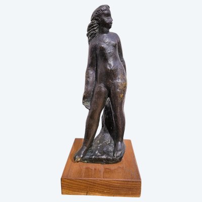 G Kolbic, Donna nuda in bronzo, inizio XX secolo
